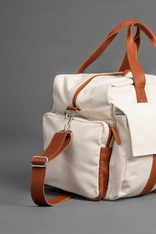 Mala Lona 2 Bolsos - Cru