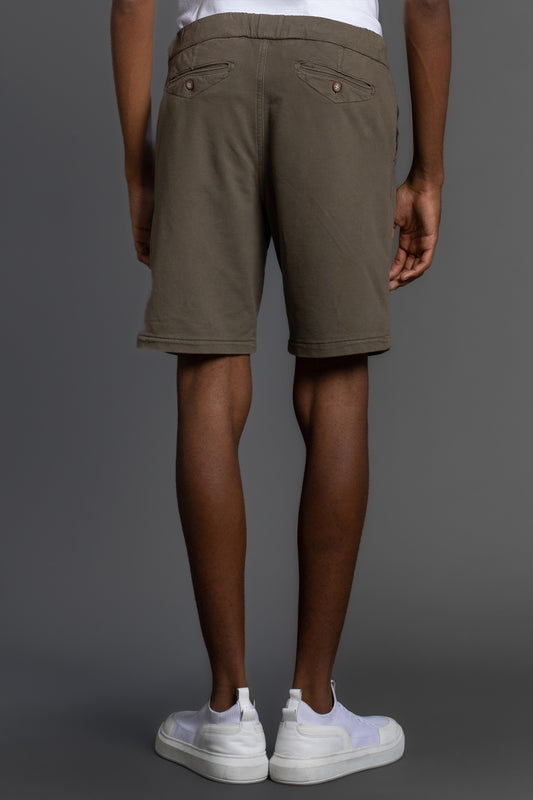 Bermuda Chino Moletom - Verde Militar
