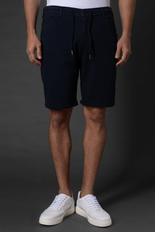 Bermuda Slim Moletom 5 Bolsos - Marinho