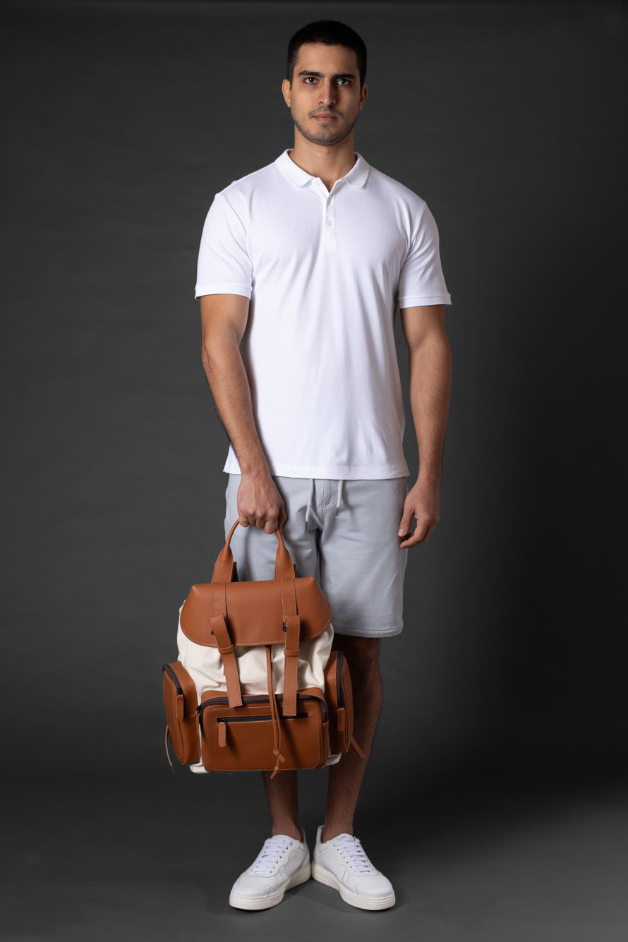 Bermuda Slim Moletom 5 Bolsos - Cinza Claro