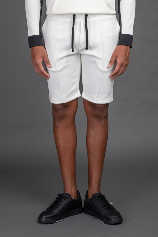 Bermuda Neoprene Com Nervuras - Cru