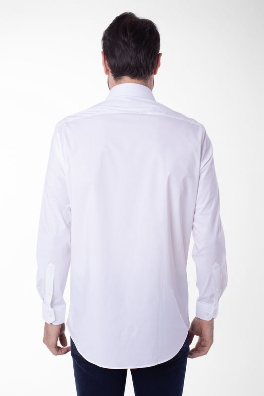 Camisa Manga Longa Lisa - Branco