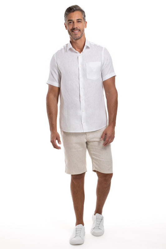 Camisa Regular Manga Curta - Branco