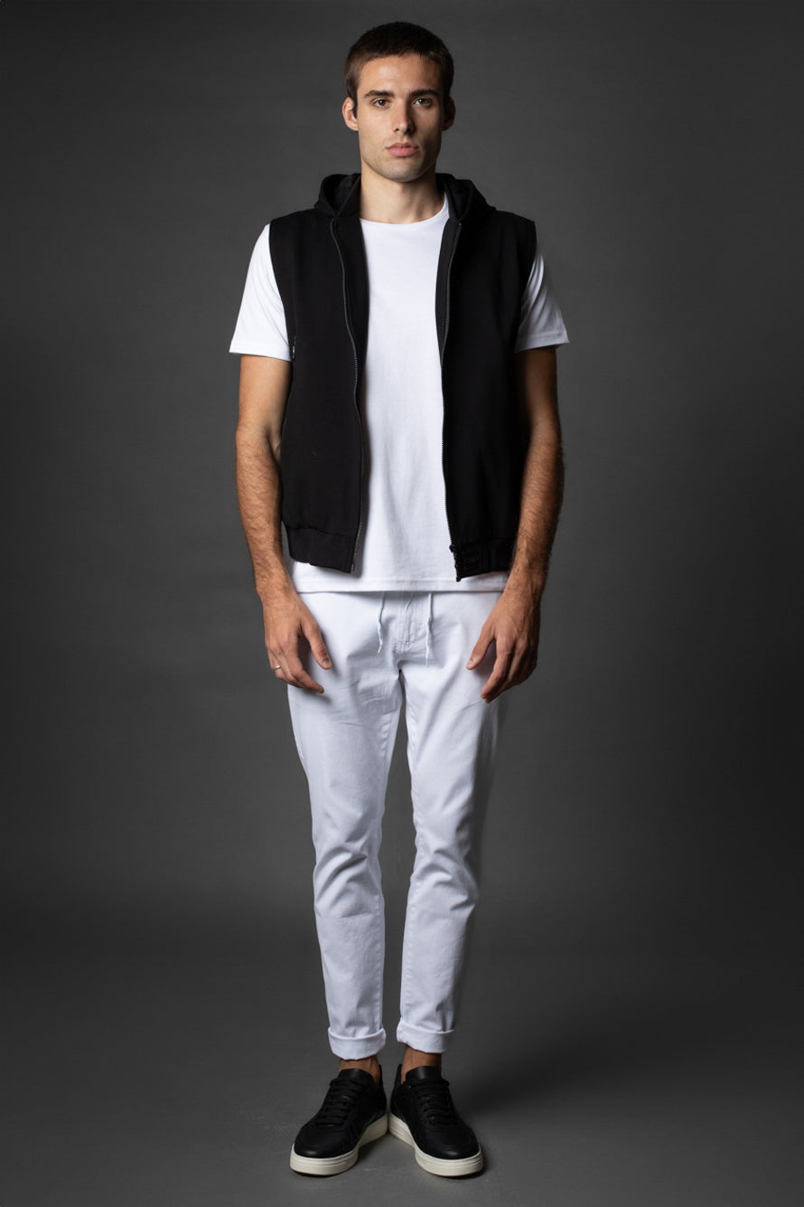 Camiseta Manga Curta Básica Slim Gola Redonda Pima - Branco