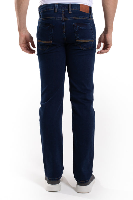 Calça Jeans Regular Fit - Azul Medio