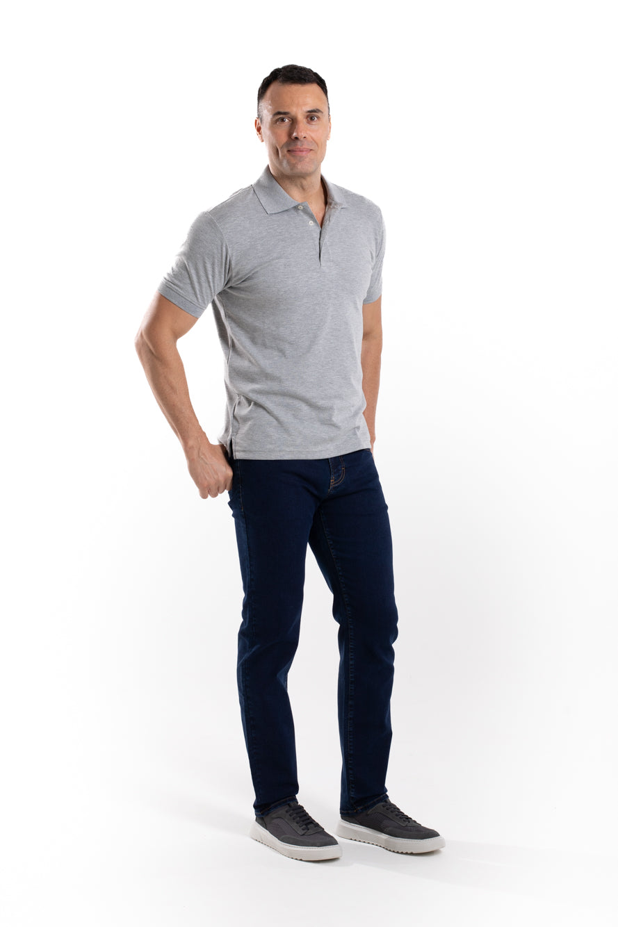 Calça Jeans Regular Fit - Azul Medio