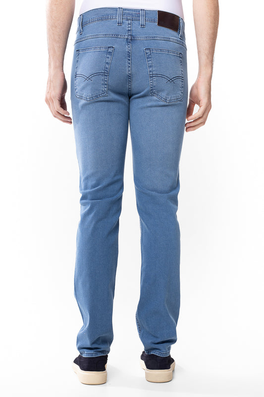 Calça Jeans 5 Bolsos - Azul.