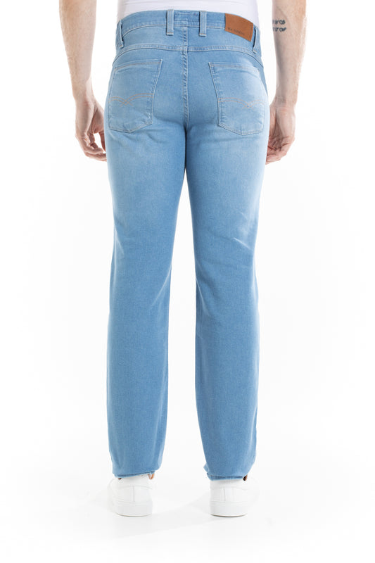 Calca Jeans 5 Bolsos - Azul Claro