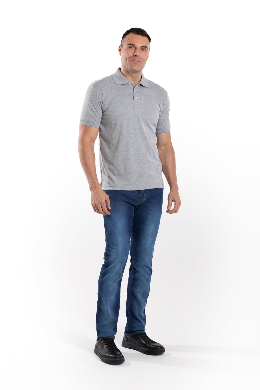 Calça Jeans Moletom - Azul