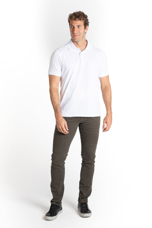 Calça Sarja 5 Bolsos - Verde Militar
