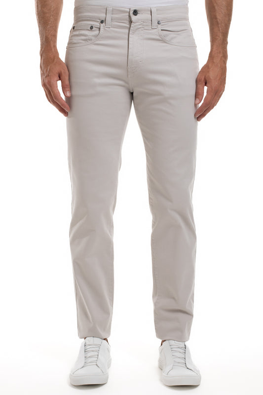 Calça Sarja Slim 5 Bolsos Color Premium - Areia