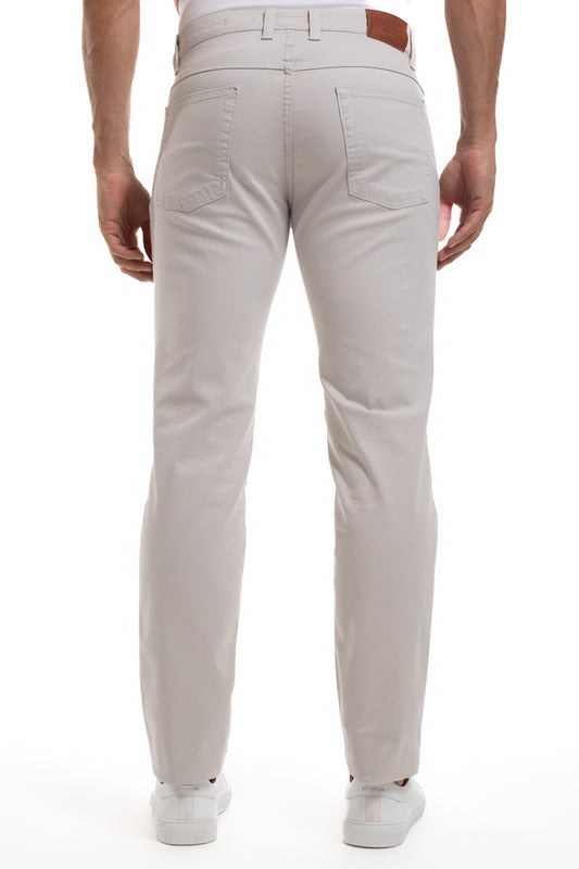 Calça Sarja Slim 5 Bolsos Color Premium - Areia