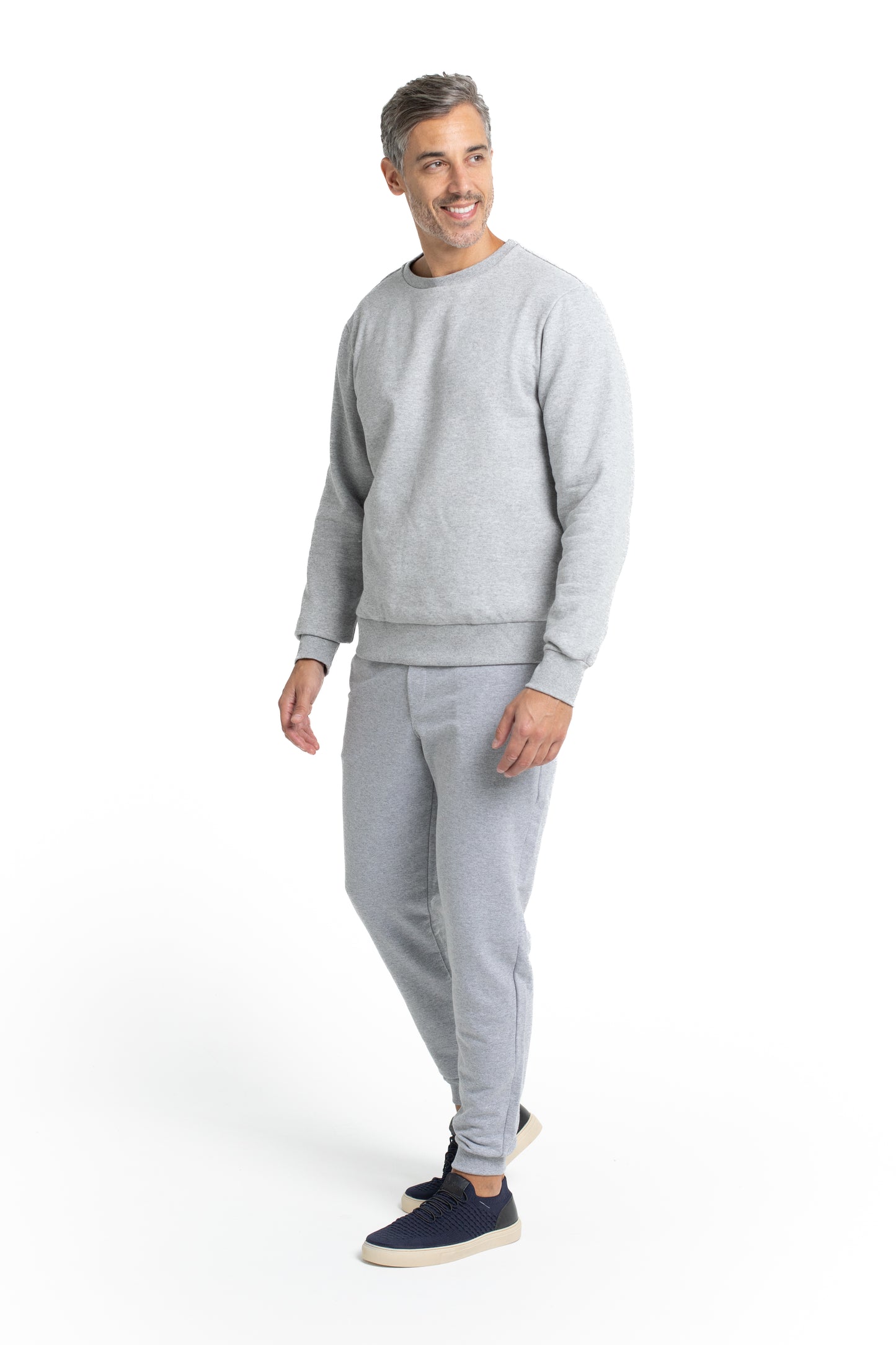 Calça De Moletom Bolso Faca - Mescla Cinza