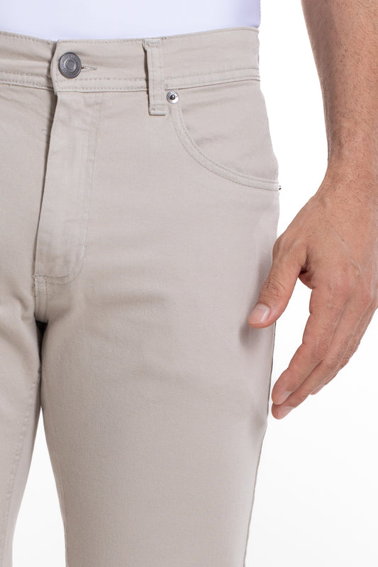Calça Sarja 5 Bolsos - Areia