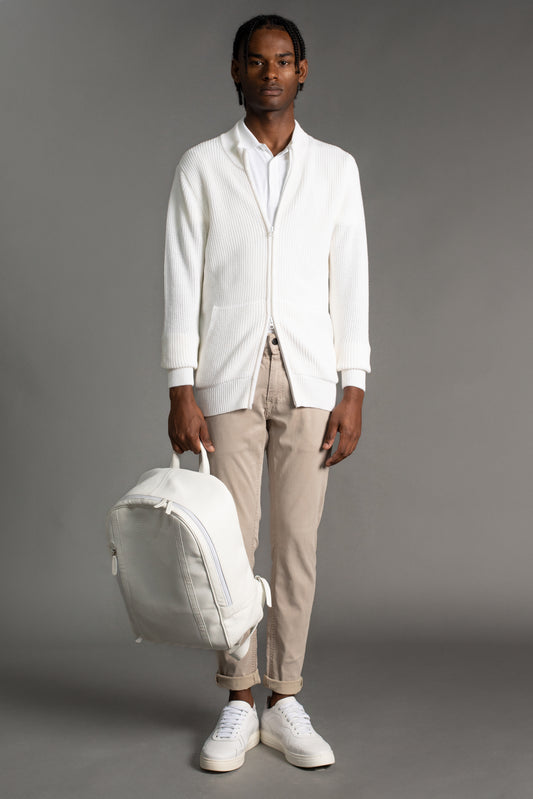 Calça Sarja 5 Bolsos Slim - Areia