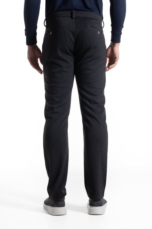 Calça De Malha Bolso Faca - Chumbo
