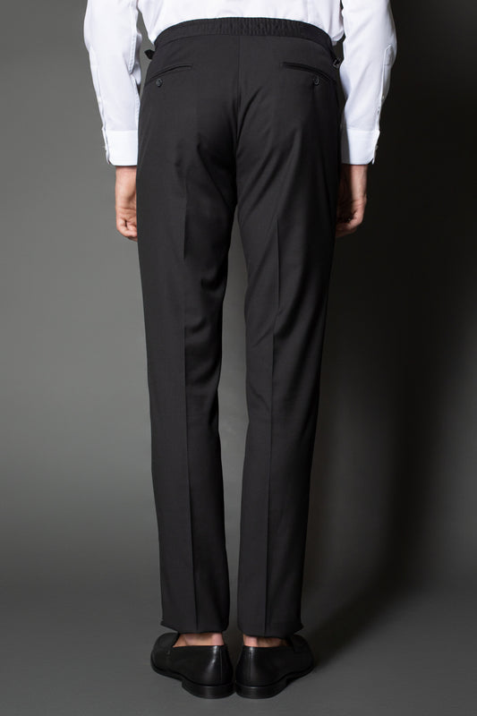 Calça Social Bolso Faca Slim Regulador Cós - Preto