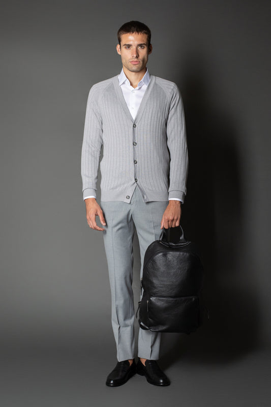 Calça Social Bolso Faca Slim Regulador Cós - Cinza Claro