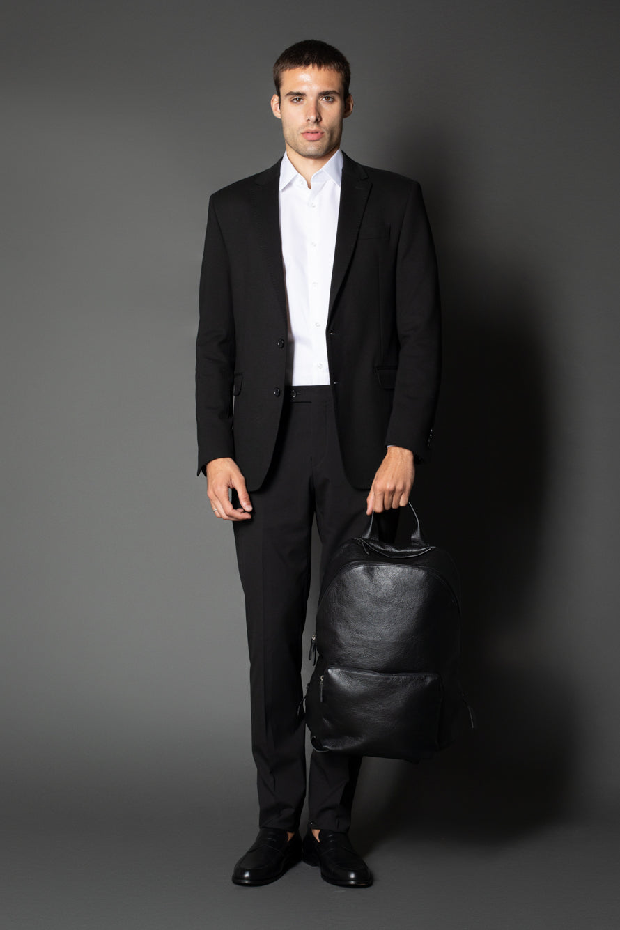 Calça Slim Lisa Bolso Faca - Preto