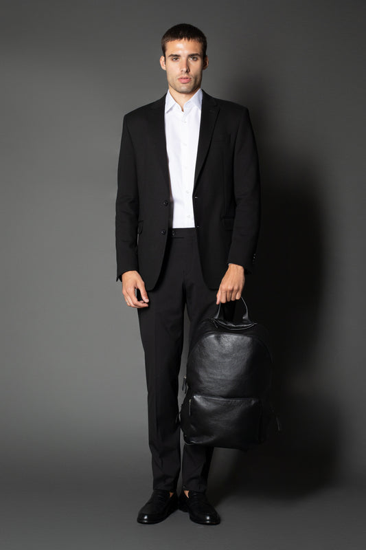 Calça Slim Lisa Bolso Faca - Preto