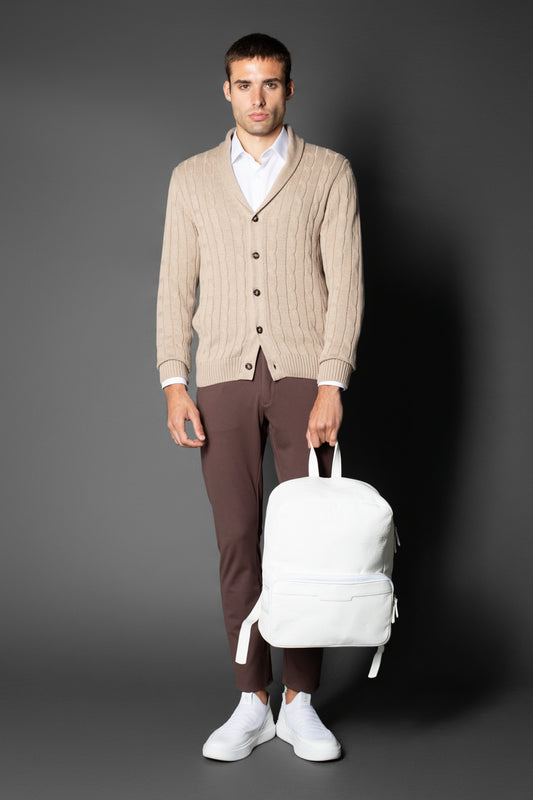 Calça Slim Malha Pima - Marrom