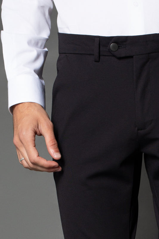 Calça Slim Malha Pima - Preto