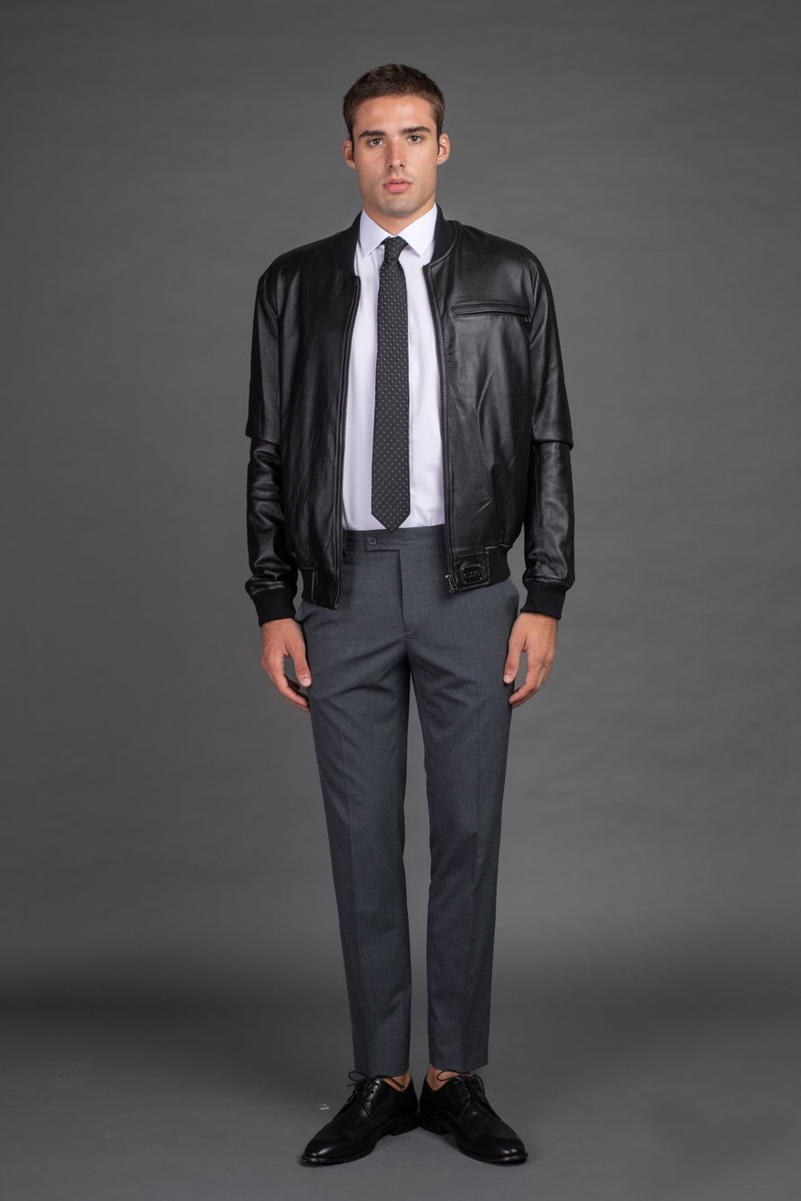 Calça Bolso Faca Super Slim - Cinza Escuro