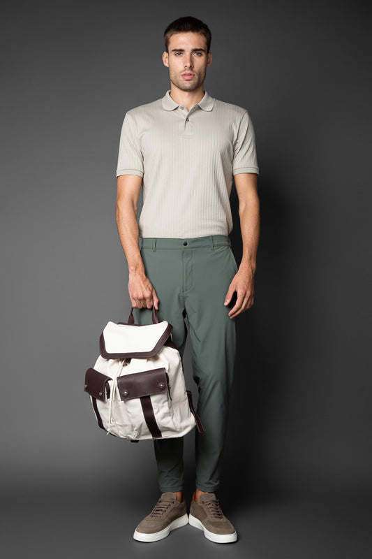 Calça Chino Slim Bolso Faca Tecnológica - Verde Militar