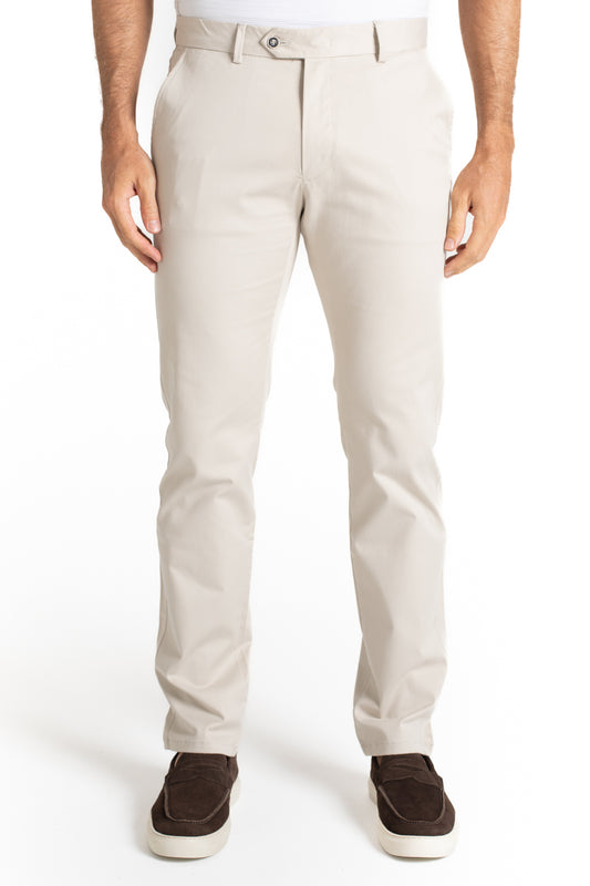 Calça Sarja Bolso Faca - Cru