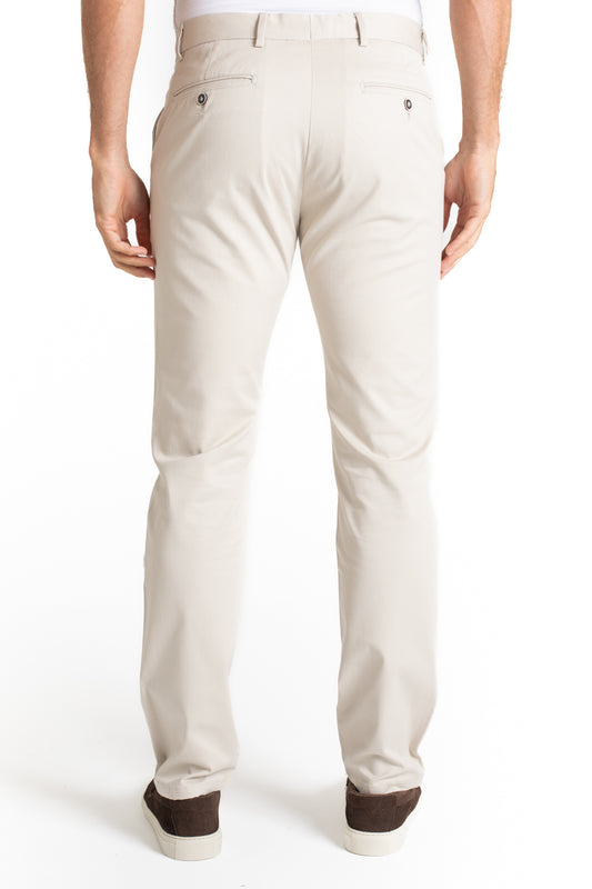 Calça Sarja Bolso Faca - Cru
