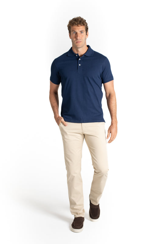 Calça Sarja Bolso Faca - Bege