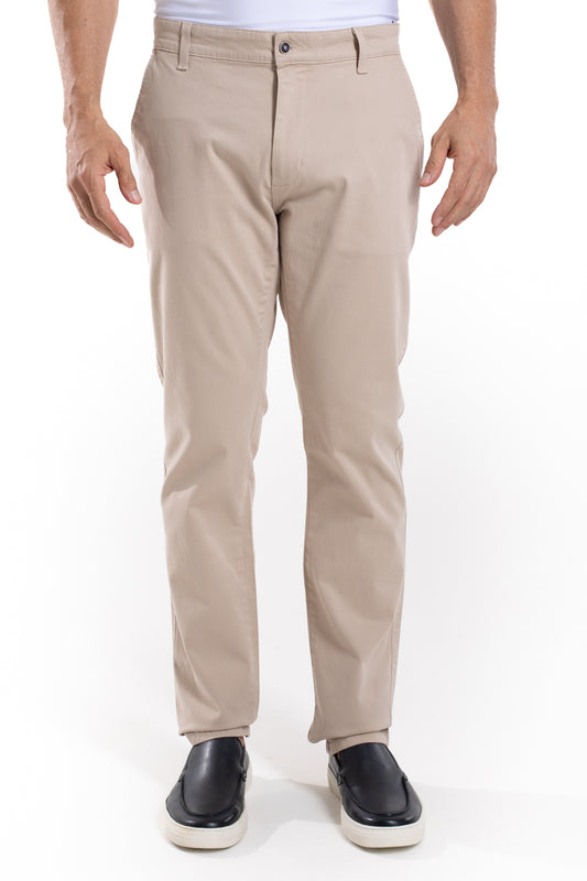Calça Sarja Bolso Faca - Areia