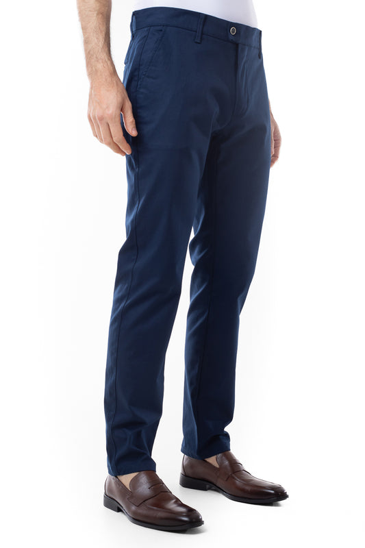 Calça Sarja Bolso Faca Slim Latteks - Marinho