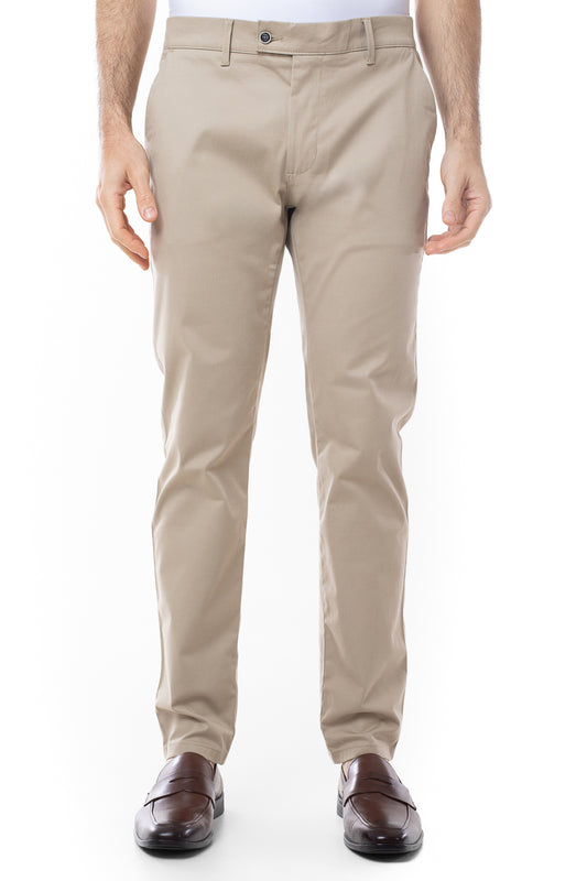 Calça Sarja Bolso Faca Slim Cots - Khaki