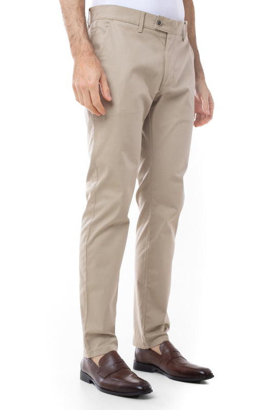 Calça Sarja Bolso Faca Slim Cots - Khaki