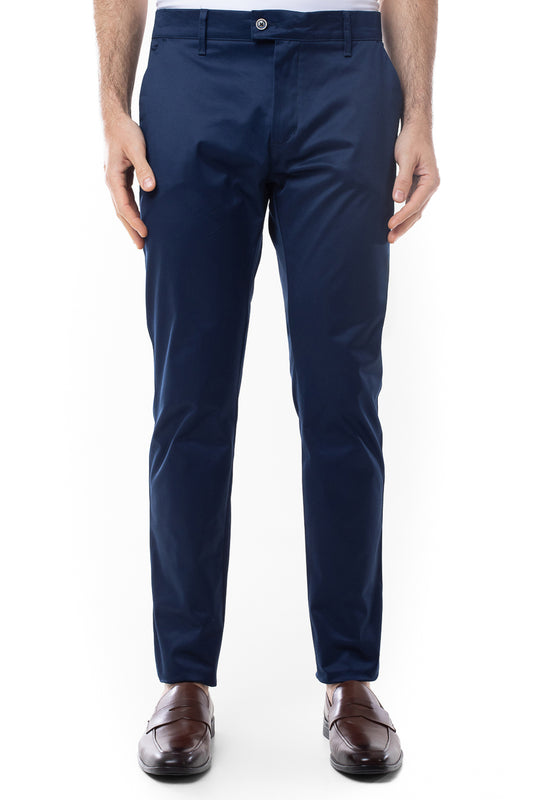 Calça Sarja Bolso Faca Slim Delli - Marinho