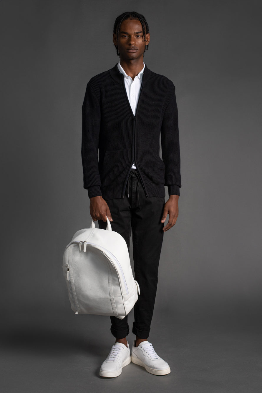Calça Chino Slim Com Cordão - Preto