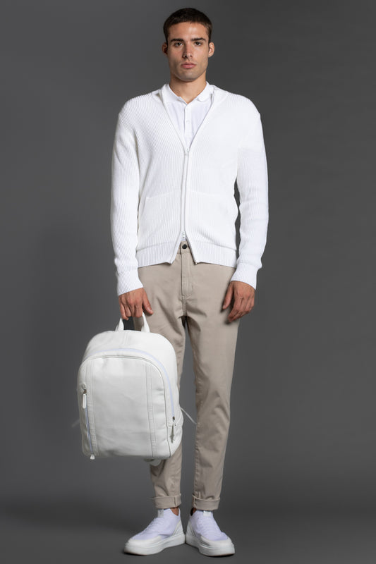 Calça Chino Slim Com Bolso Cargo - Khaki