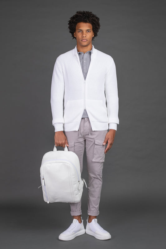 Calça Chino Slim Com Bolso Cargo - Cinza