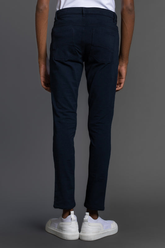 Calça Chino Moletom - Marinho