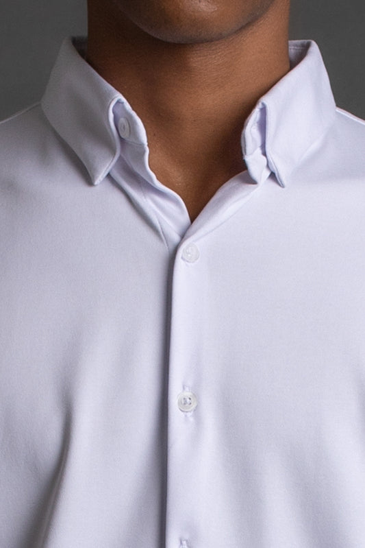 Camisa Manga Curta Malha - Branco