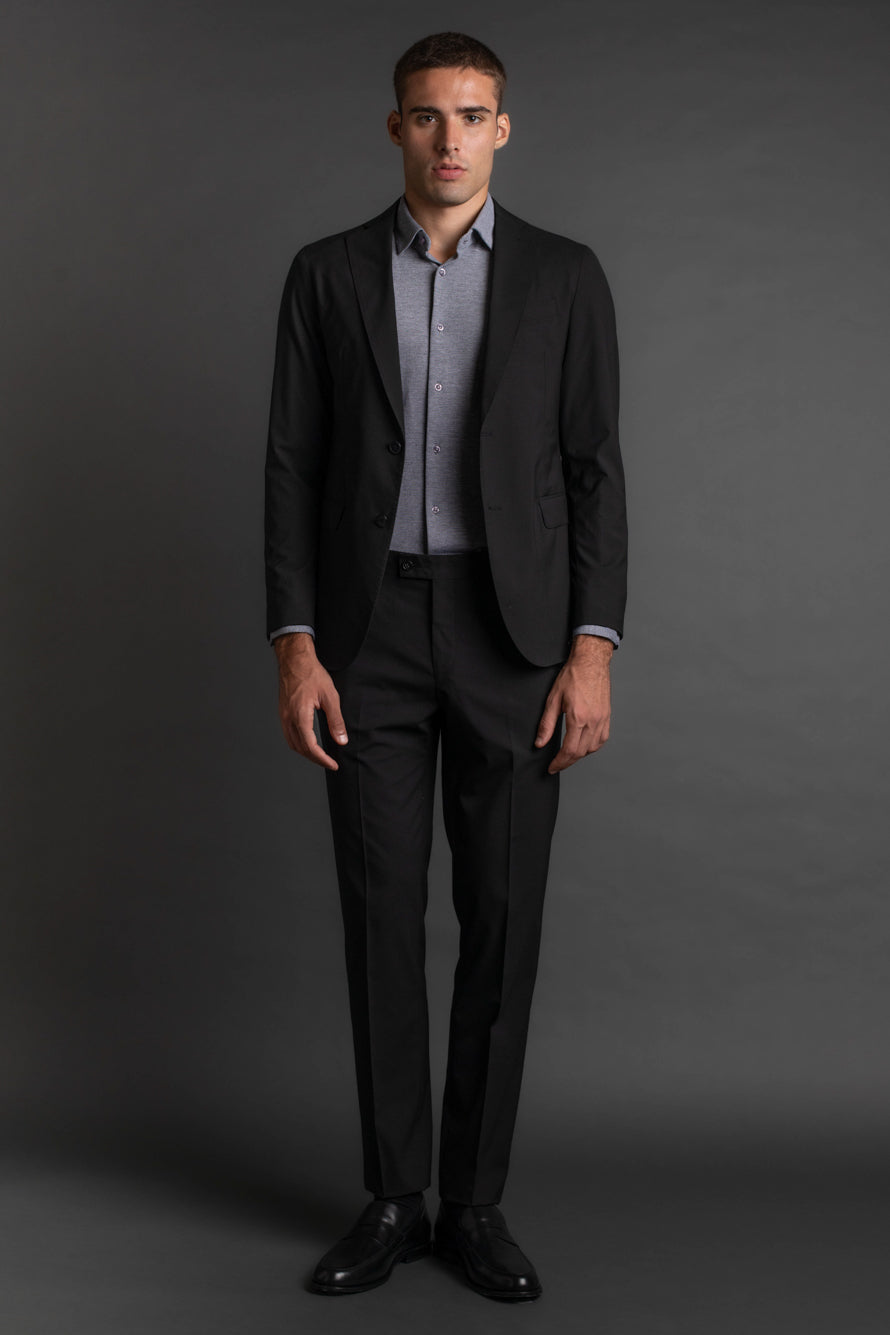 Camisa Manga Longa Algodão - Preto