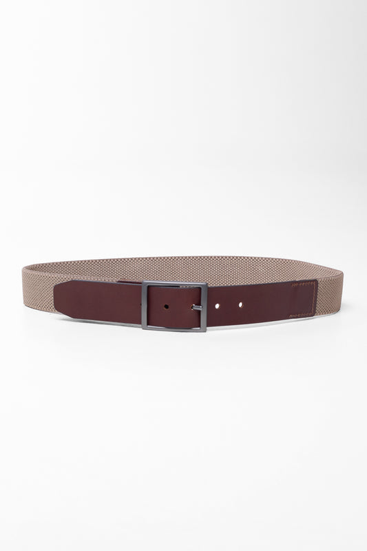 Cinto Esporte De Elástico Ponteira Couro - Grafite