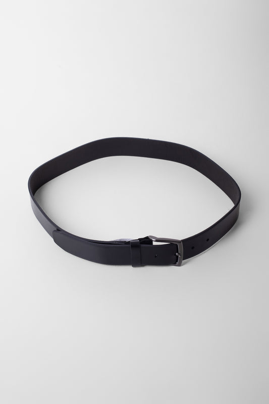 Cinto Couro Soleta Com Extensor - Preto