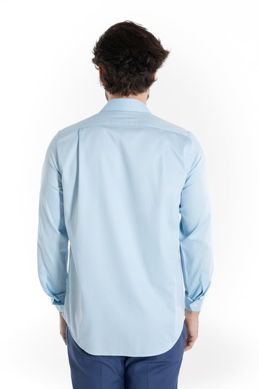 Camisa Social Maquinetada Ruth - Azul Claro