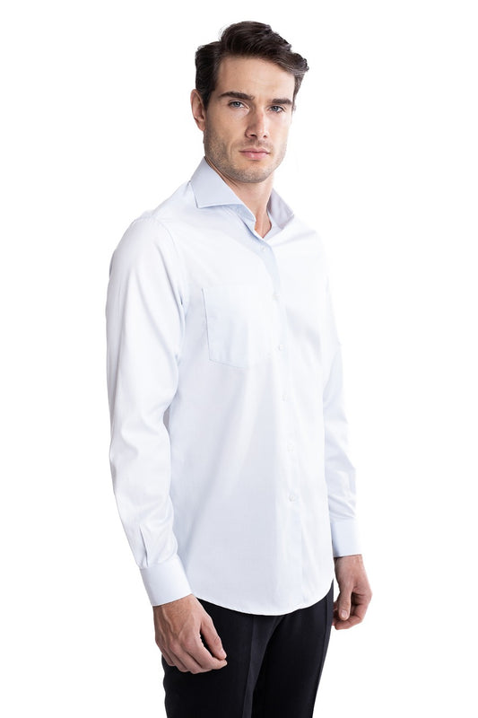 Camisa Social Maquinetada Ruth - Prata