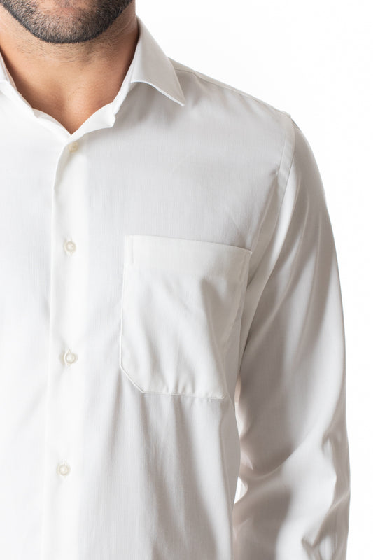 Camisa Social Maquinetada Ruth - Off White