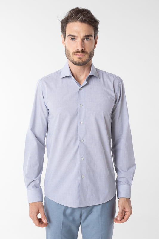 Camisa Social Slim Xadrezinha Premium - Preto
