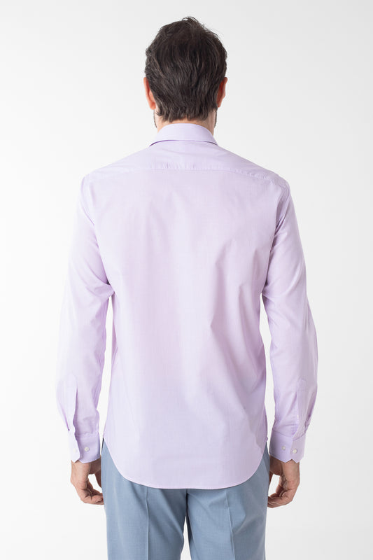 Camisa Social Slim Xadrezinha Premium - Lilás