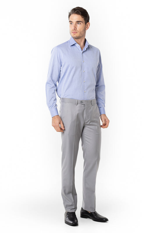 Camisa Social Slim Lisa Premium - Azul